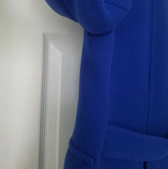 J. Crew Stadium Cloth Brilliant Blue Peacoat Jacket - Picture 3 of 13
